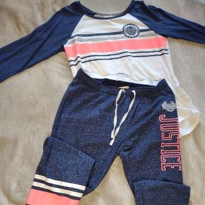 Justice 2 piece jogger set